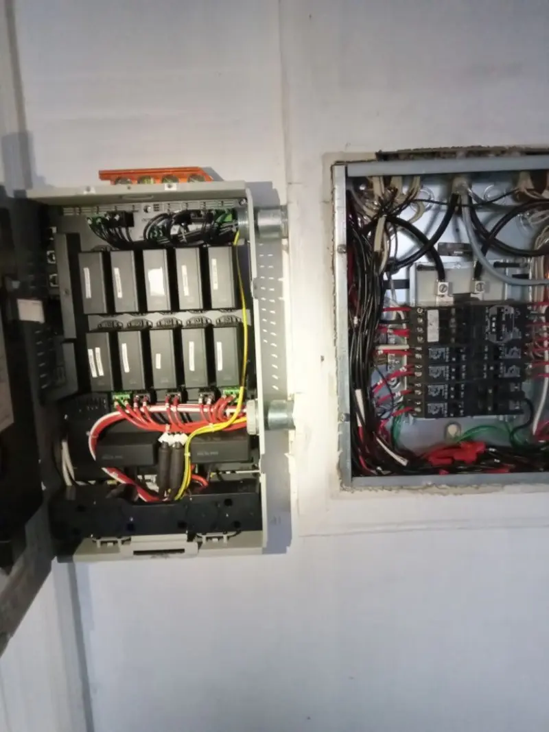 Electrical panel upgrade completed for Indoor Lighting Installation in Webster